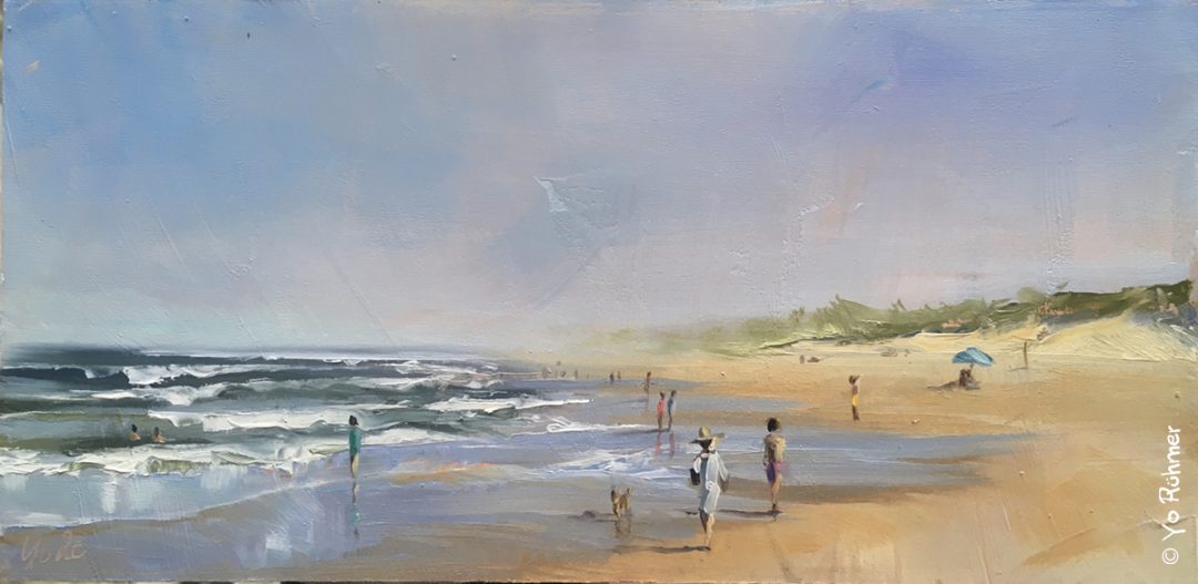 Altlantikstrand gemalt