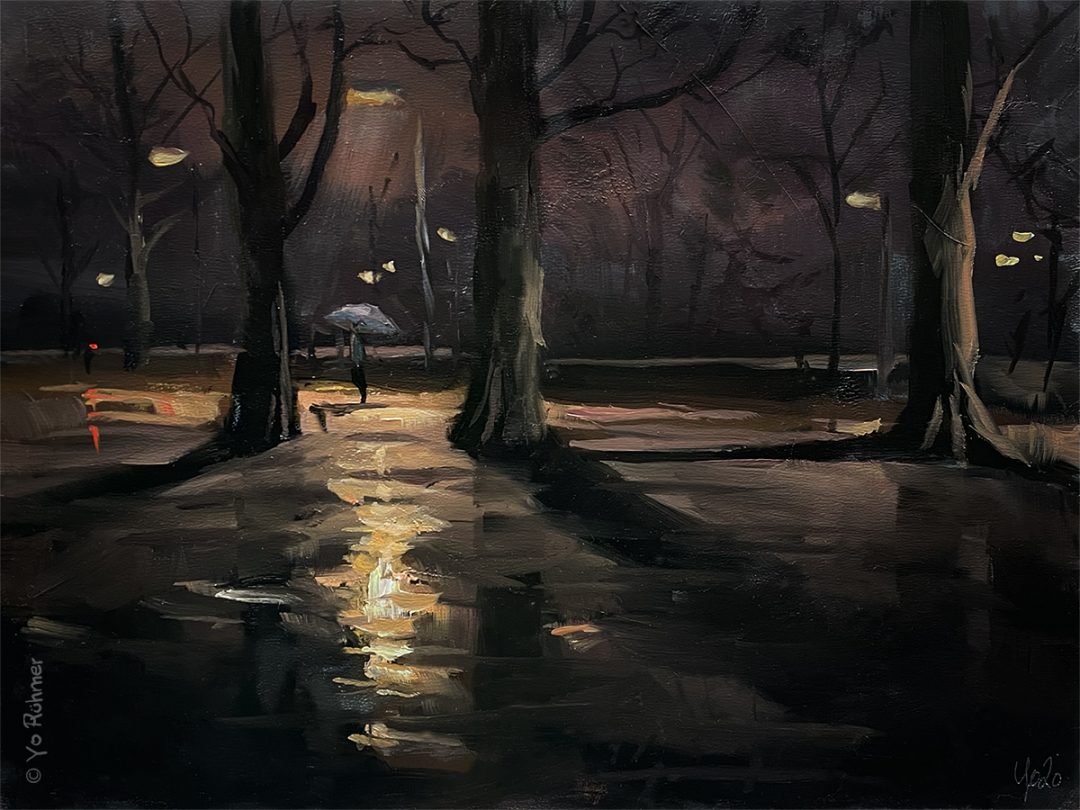 Nocturne Ölbild