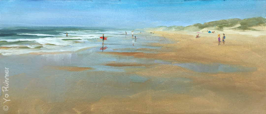 Contis-Strand-gemalt-peinture-pleinairmalerei-922