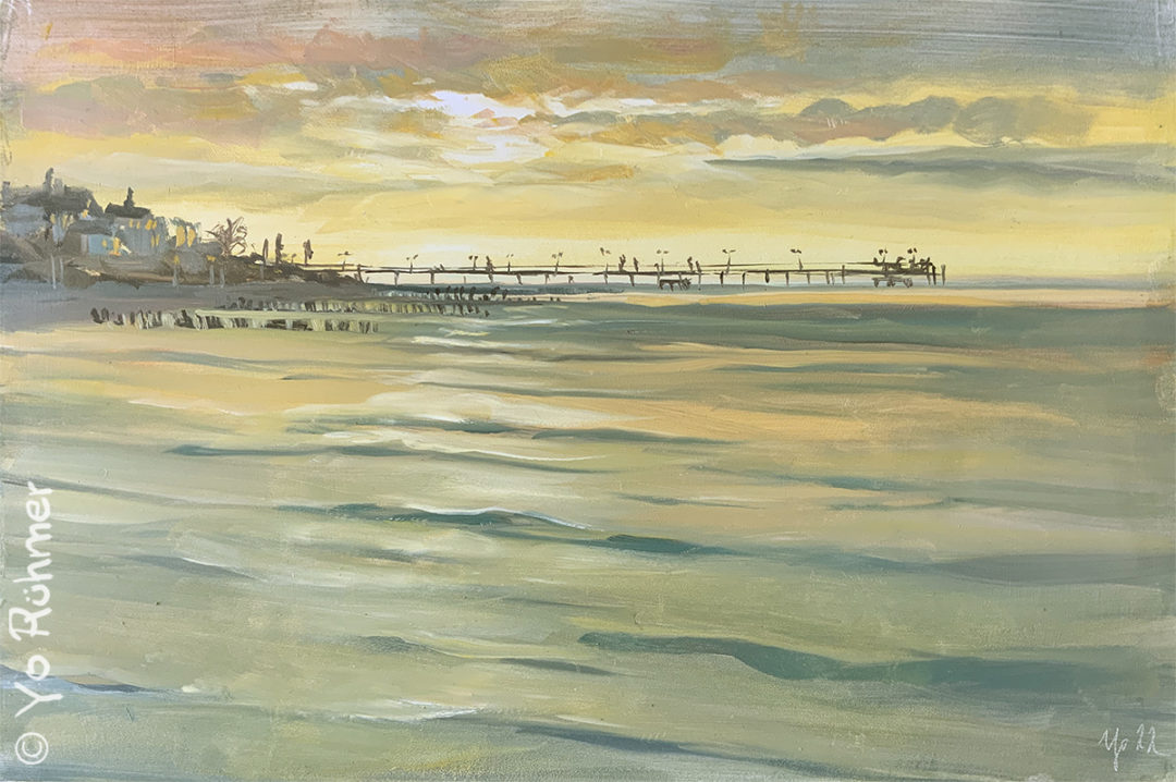 sonnenuntergang-kuehlungsborn-pleinairmalerei-oelbild-992