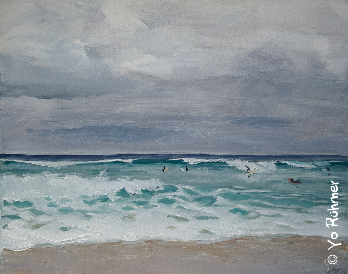 Wellen-Surfer-gemalt-Ölbild-pleinairmalerei-1059