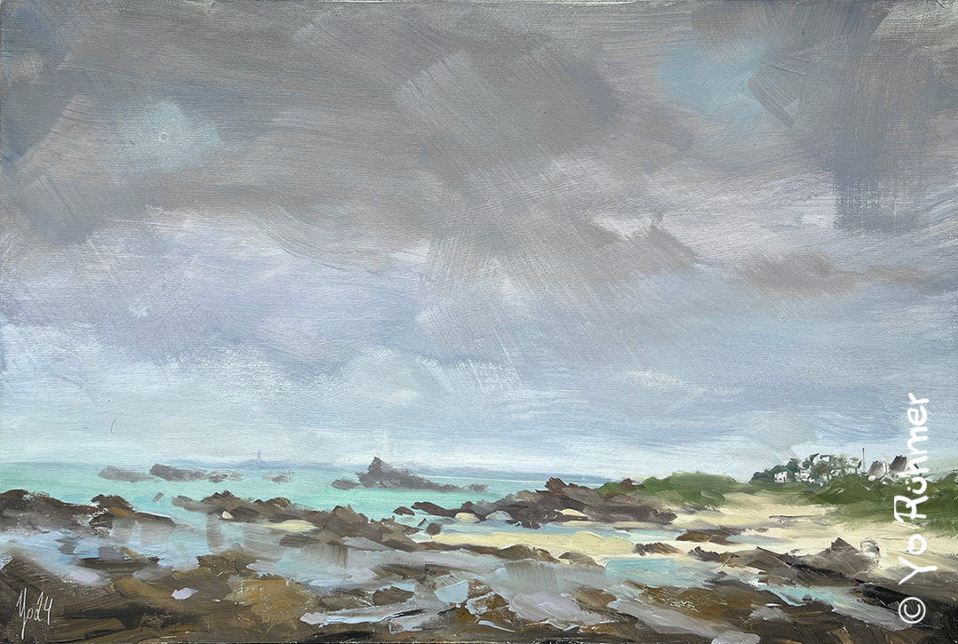 Felsen-Wolken-Bretagne-pleinairmalerei-1282