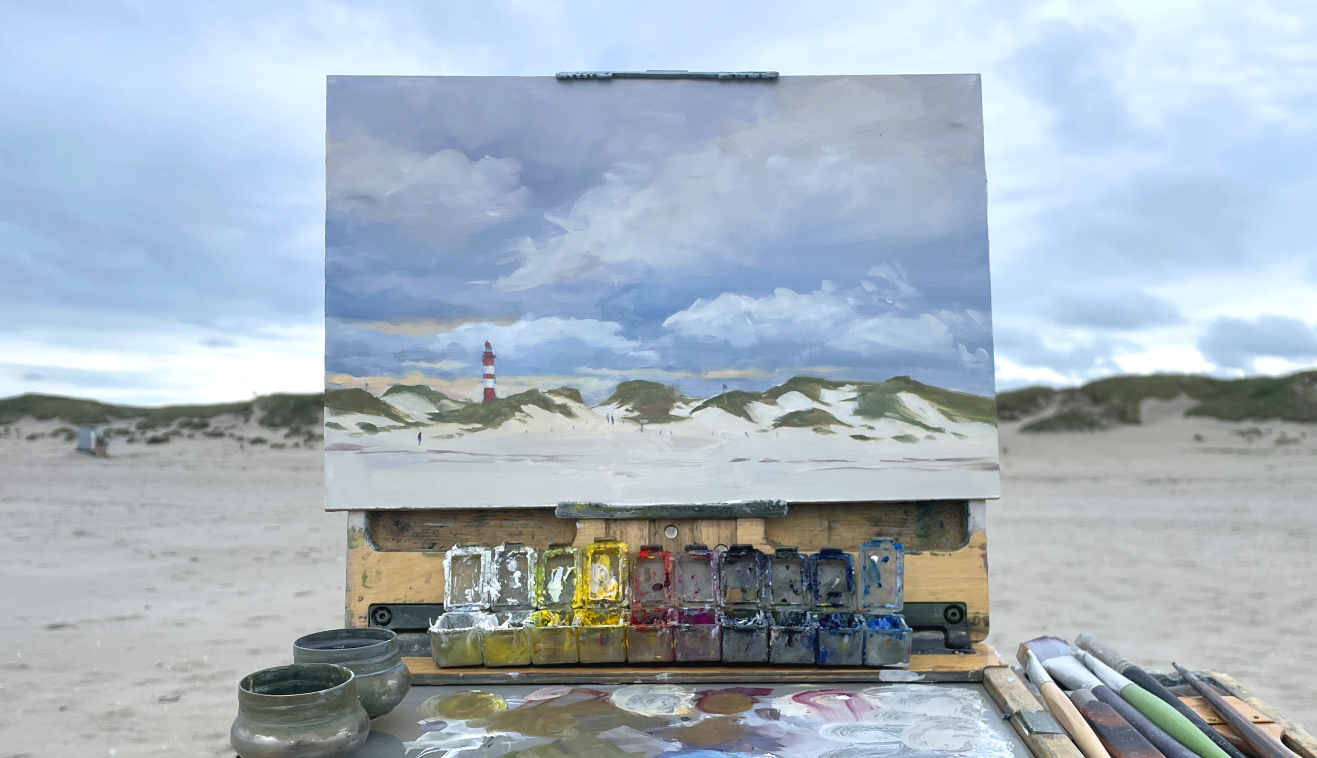 Amrum-Düne-Pleinairmalerei<br />
