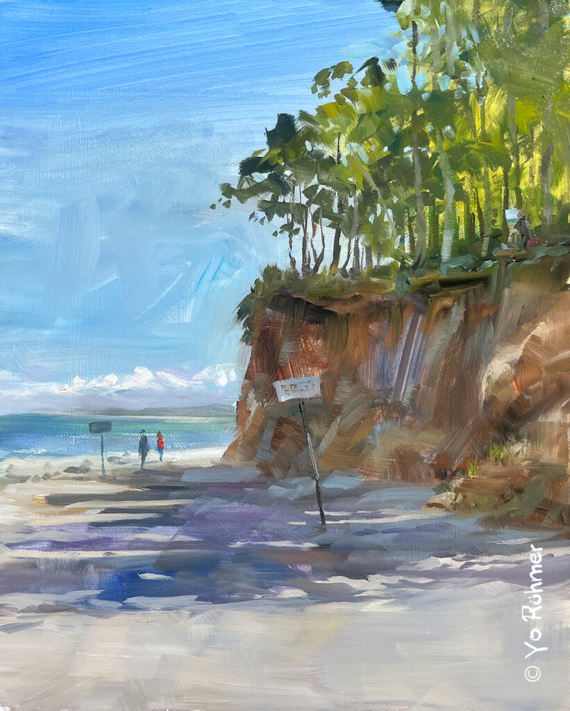 Steilküste-Heiligendamm-Ölbild_pleinairmalerei 1395