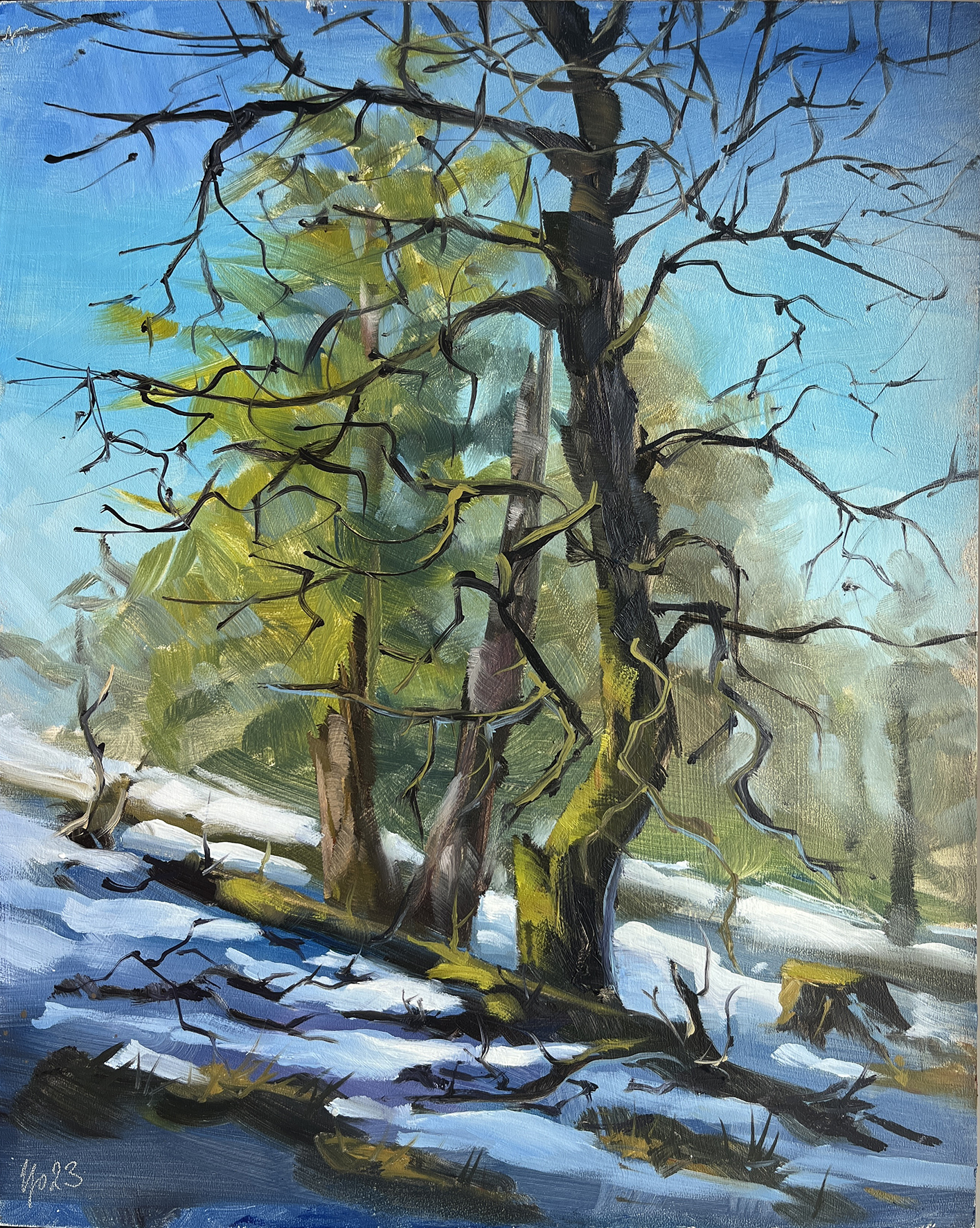 1114 Blumen-Düne-gemalt-Ölbild-pleinairmalerei-1286