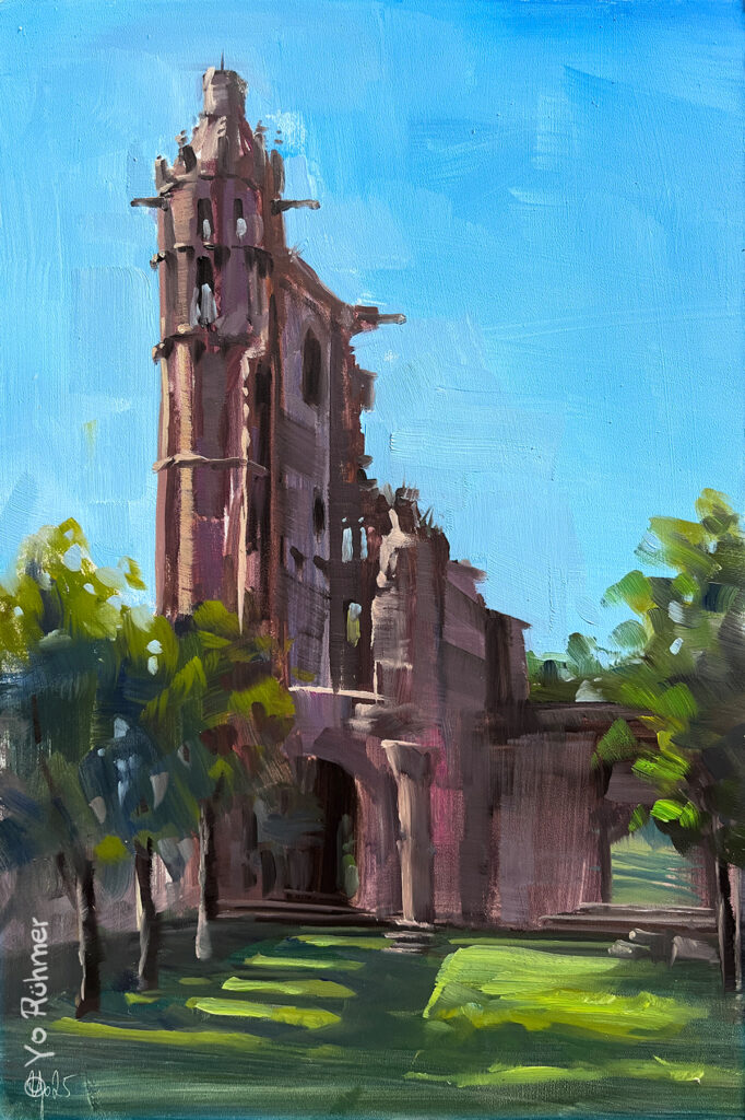 Klosterruine_Limburg_ölbild_pleinairmalerei_1453