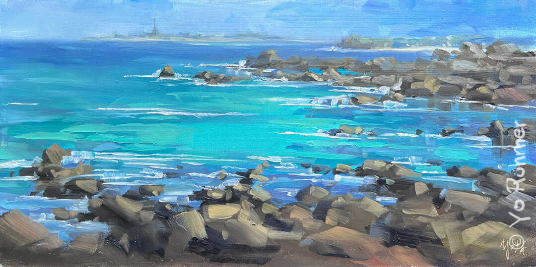 Bretagne–iledebatz-peinture-sur-le-motif–Pleinairmalerei–1518