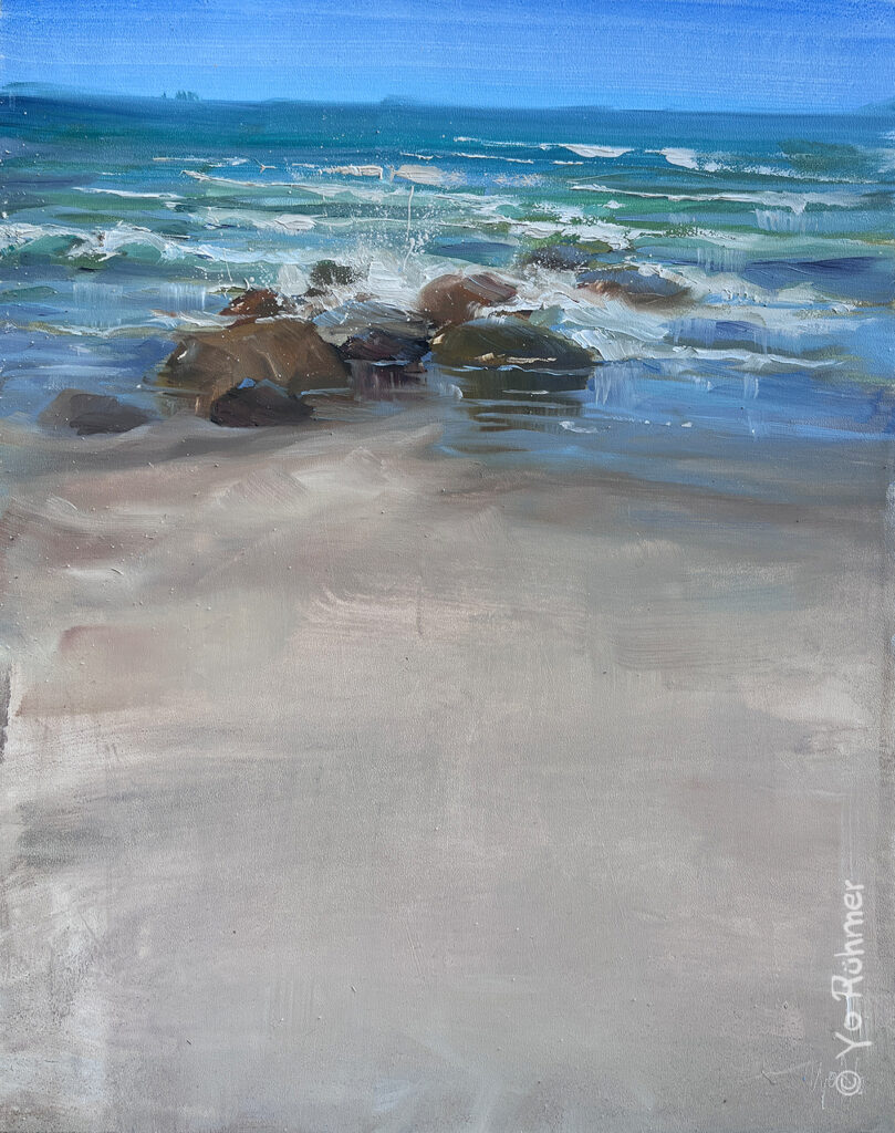 Ostsee_Felsen_Wellen_Ölbild_Pleinairmalerei_1513