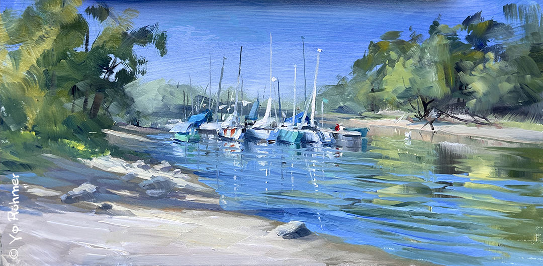 Segelboote_hafen_otterstadt_ölbol_pleinairmalerei